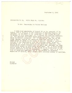 Memorandum from Roy Wilkins to Walter White