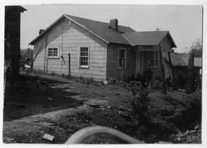 Photograph of a house being remodeled, Manchester, Georgia, 1953