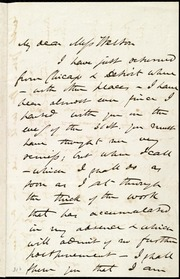 Letter to] My dear Miss Weston [manuscript