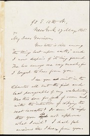 Letter to] My Dear Garrison [manuscript