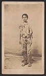 [Taylor, young drummer boy for 78th Colored Troops (USCT) Infantry, in rags]