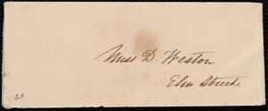 Thumbnail for Letter from Elizabeth Rotch Arnold to Deborah Weston, 1842