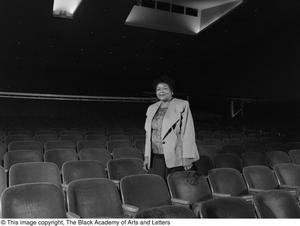 Photograph of Dr. Versia Lacy in auditorium #2