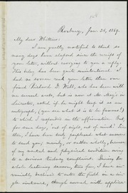 Letter to] My dear Whittier [manuscript