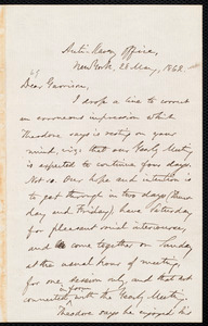 Letter from Oliver Johnson, New York, [N.Y.], to William Lloyd Garrison, 28 May, 1862