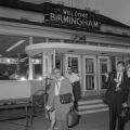 Freedom Rider James Peck leaving the airport in Birmingham, Alabama, to board a flight for New Orleans.