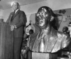 "Unveiling of bronze bust"