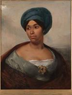 Portrait of a Woman in a Blue Turban