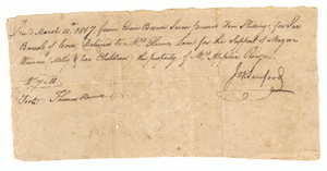 Thumbnail for Payment receipt for loan of Milly and her children, owned by Apphia Rouzee