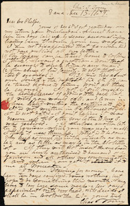 Letter from Charles Turner, Dana, [Massachusetts], to Amos Augustus Phelps, 1839 Dec[ember] 13