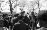 Student demonstration at Miles College in Birmingham, Alabama, after the death of Martin Luther King Jr.