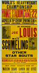 World's Heavyweight Championship Boxing Poster, Joe Louis vs. Max Schmeling