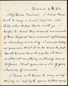 Letter from Charles Calistus Burleigh, Florence, to Samuel May, Jr., [April] 10 [18]63