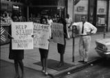 Civil rights protesters on Main Street