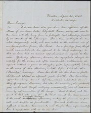 Letter to] Dear George [manuscript