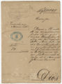 Carta de Federico Esponda al presidente de la Junta Provincial de Patronato de Matanzas referente al cambio de dirección de un patrocinado a cargo de Manuel Giménez Quevedo, 23 de febrero de 1885