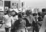 United Klans of America march through downtown Gadsden, Alabama.