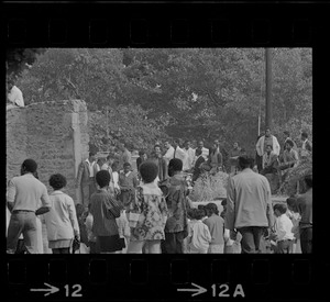 Group gathered in Franklin Park for Black student rally