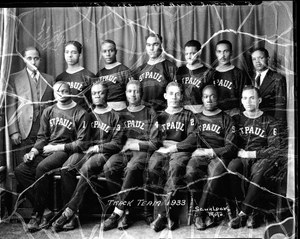 St. Paul's track team [acetate film photonegative]