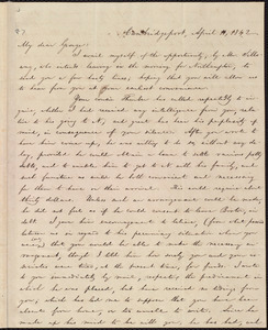 Letter from William Lloyd Garrison, Cambridgeport, [Mass.], to George William Benson, April 11, 1842