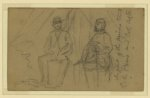 Thumbnail for In front of the princes tent, C. de Paris and Col. Astor