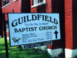 Guildfield Missionary Baptist Church: exterior sign