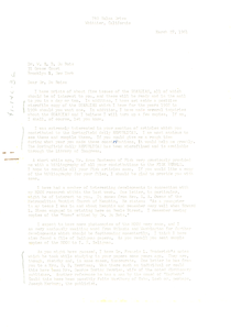 Letter from Paul Partington to W. E. B. Du Bois