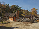 Slave cabin at the American Revolution Museum in Yorktown, Virginia