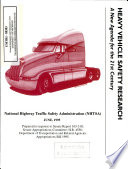 Thumbnail for Heavy vehicle safety research: a new agenda for the 21st century. Prepared in response to Senate Report 103-310; Senate Appropriations Committee; H.R. 4556; Department of Transportation and Related Agencies Appropriations Bill 1995