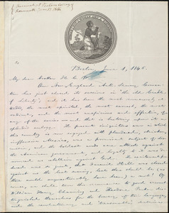 Thumbnail for Letter from William Lloyd Garrison, Boston, [Mass.], to Henry Clarke Wright, June 1, 1846