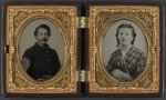 [Captain Ferdinand F. Boltz of Co. S, 12th Indiana Infantry Regiment, and Co. F, 88th Indiana Infantry Regiment and Siddie Boltz]