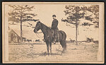 [Unidentified soldier in Union uniform with sword on horse]