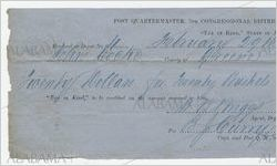 Receipt for payment from John Cocke to Samuel G. Briggs for taxes, Greene County, Alabama, February 29, 1864