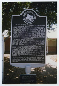 The Westside School for Mexican Americans Historical Marker