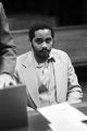 Anthony Ray Hinton sitting in the courtroom during his capital murder trial in Birmingham, Alabama.