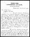 Letter, from Charles E. Peers, Warrenton, Warren County to Benjamin Gratz Brown, March 23, 1872