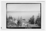 Picturesque views of Mt. Hermon &amp; the Lake. Sea of Galilee, field with chrysanthemums &amp; boats near shore