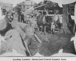 Loading lumber - Banks and Francis lumber yard