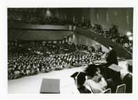 Camille Olivia Hanks Cosby and Commencement Audience, 1989