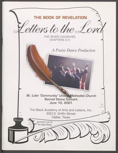 Program: The Book of Revelation: Letters to the Lord