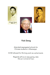 Photographs and short biography of Yick Dong, Augusta, Georgia, 2011