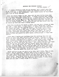 Meeting the Freedom Workers