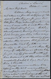 Letter to] My dear Miss Weston [manuscript