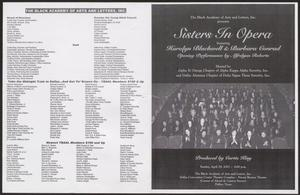 Program: Sisters in Opera