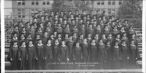 ...Class [sic] of 1939, Miner Teachers College... [sic] [acetate film photonegative, banquet camera format.]