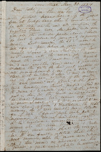 Letter from Anne Warren Weston, Essex Street, [Boston], May 30, 1854