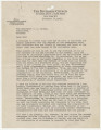 Letter from Harry Emerson Fosdick of the Riverside Church in New York, New York, to Governor B. M. Miller in Montgomery, Alabama.