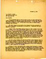 Letter of 1954 November 1