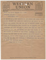 Telegram from workers in a mass meeting in Harlem in New York, New York, to Governor Miller in Montgomery, Alabama.