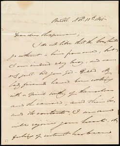 Thumbnail for Letter from William James, Boston, [Mass.], to Maria Weston Chapman, Nov. 11th, 1848